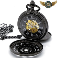 L'Ombre Mécanique - Montre Gousset Squelette Double Chasseur - Gousset-heritage