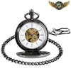L'Ombre Noire - Montre Gousset Mécanique Squelette Double Chasseur - Vue 1 - Gousset-heritage