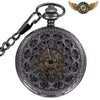 L'Ombre Squelette - Montre Gousset Automatique Noir Chasseur - Vue 1 - Gousset-heritage