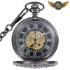 L'Ombre Squelette - Montre Gousset Automatique Noir Chasseur - Vue 2 - Gousset-heritage
