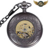L'Ombre Squelette - Montre Gousset Automatique Noir Chasseur - Vue 4 - Gousset-heritage