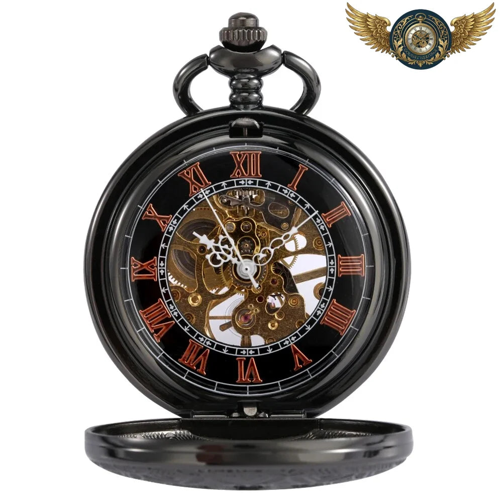 L'Ombre Steampunk - Gousset Mécanique Squelette Noir - Vue 2 - Gousset-heritage