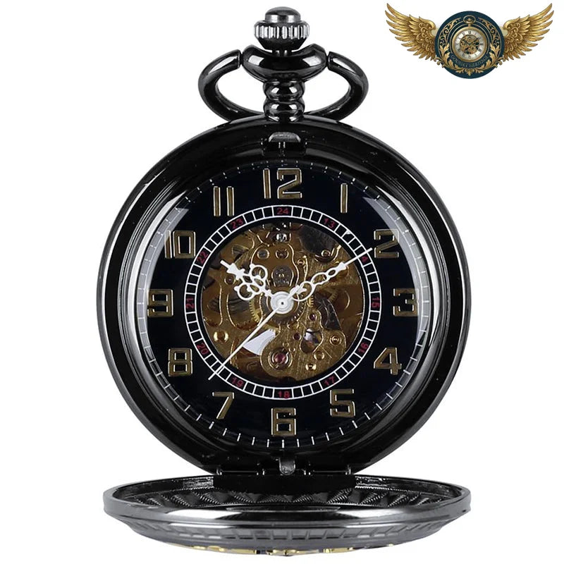 L'Ombre – Montre de Poche Automatique Squelette Demi-Chasseur - Vue 2 - Gousset-heritage