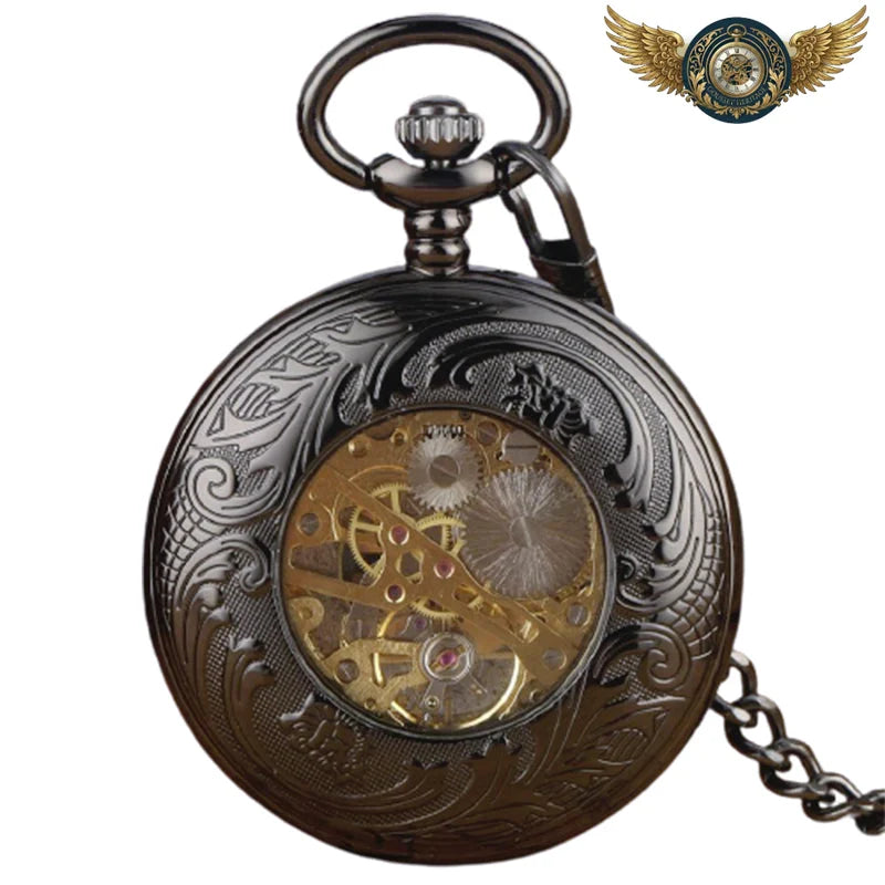 L'Ombre – Montre de Poche Automatique Squelette Demi-Chasseur - Vue 5 - Gousset-heritage