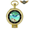L'Onirique - Montre Gousset Mécanique Chasseur à Cadran Aquarelle - Or - Gousset-heritage