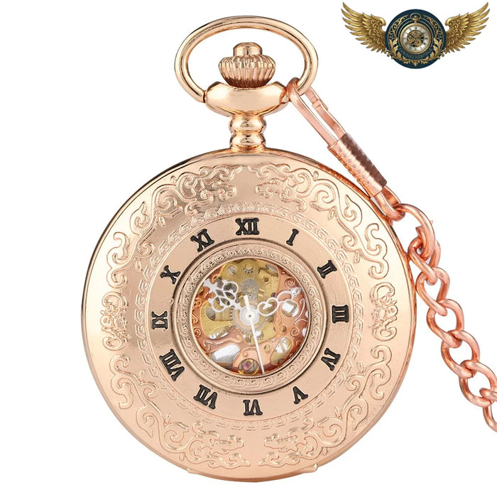 L'Opéra - Montre Gousset Demi-Chasseur Squelette Or Rose - Or rose - Gousset-heritage