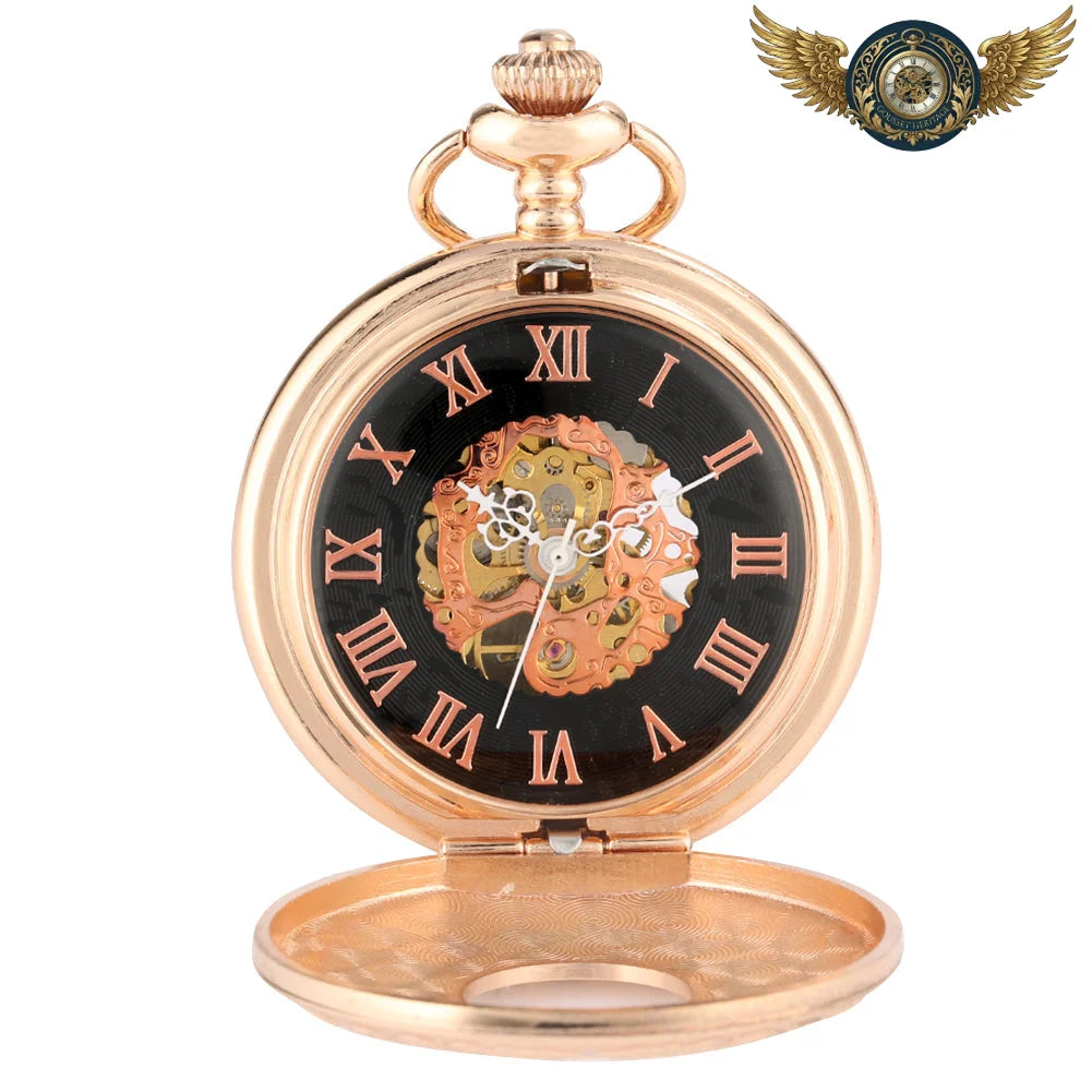 L'Opéra - Montre Gousset Demi-Chasseur Squelette Or Rose - Vue 2 - Gousset-heritage