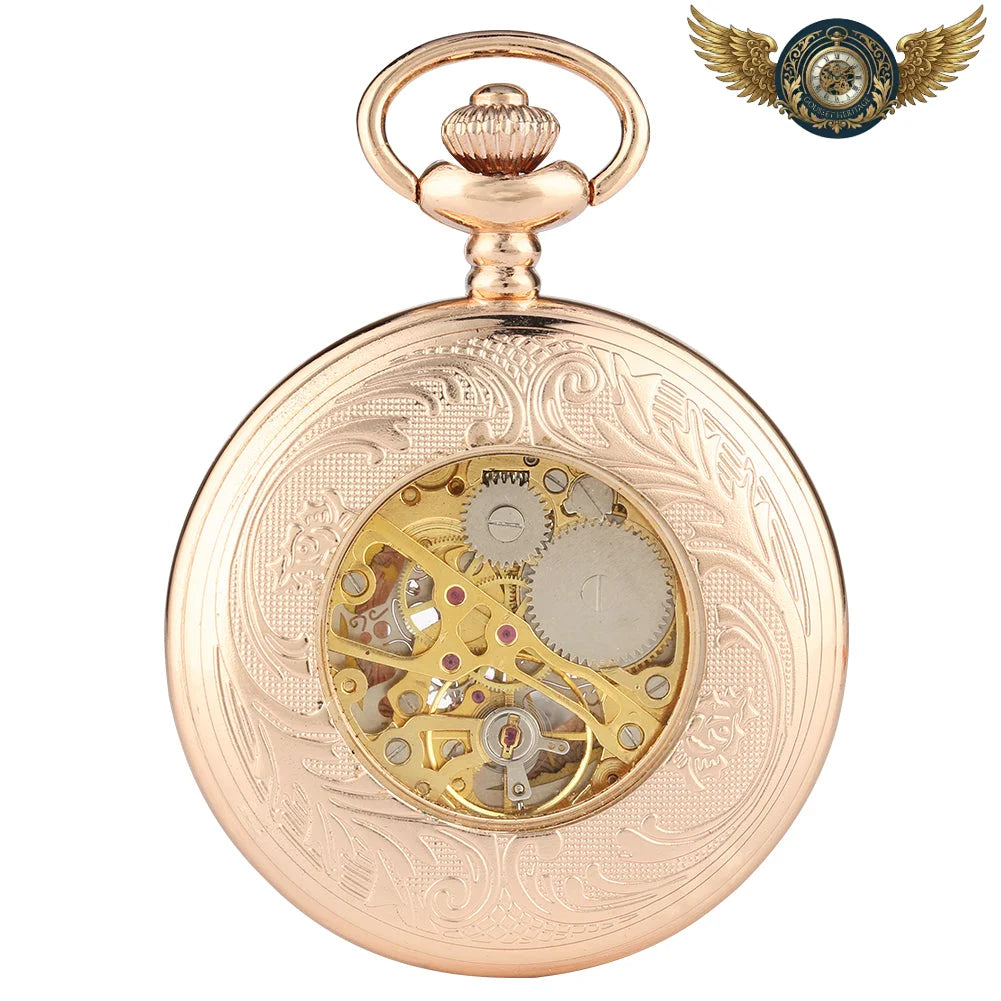 L'Opéra - Montre Gousset Demi-Chasseur Squelette Or Rose - Vue 4 - Gousset-heritage