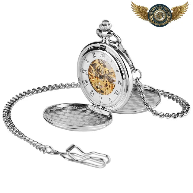 L'Opéra - Montre Gousset Squelette Double Chasseur Mécanique - Bronze - Gousset-heritage