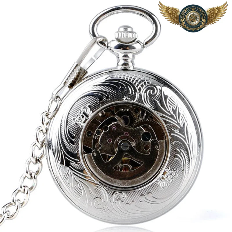 L'Opulence - Montre de Poche Automatique Full Hunter Gravée - Vue 3 - Gousset-heritage