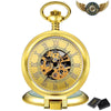 L'Opulence Dorée - Montre à Gousset Automatique Squelette 47mm - Or / noir - Gousset-heritage
