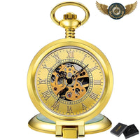 L'Opulence Dorée - Montre à Gousset Automatique Squelette 47mm - modèle Or / noir - Gousset-heritage