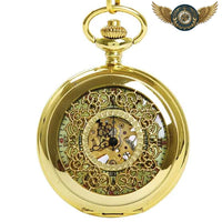 L'Opulence Dorée – Montre Gousset Mécanique Demi-Chasseur - Gousset-heritage