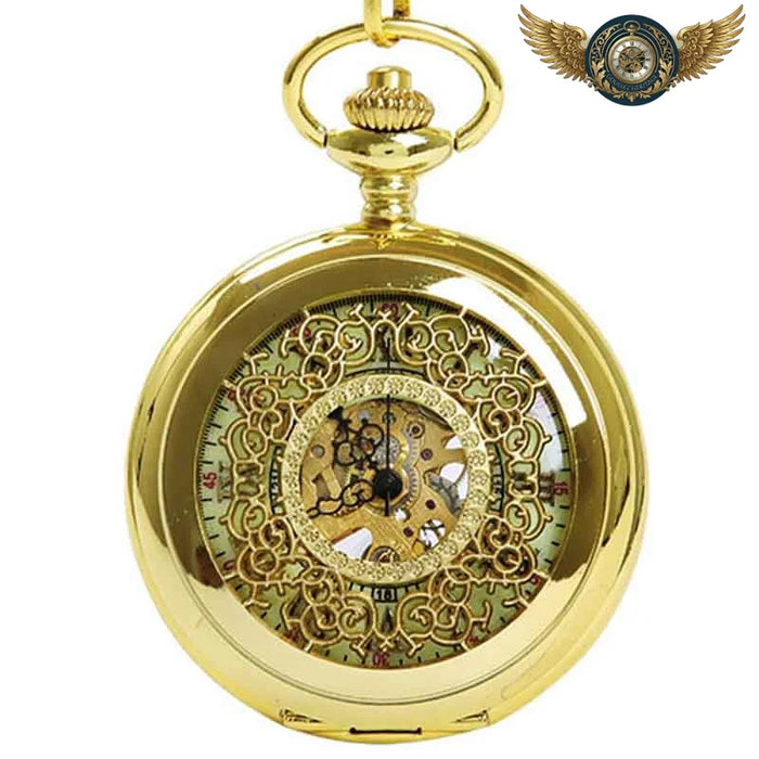 L'Opulence Dorée – Montre Gousset Mécanique Demi-Chasseur - Vue 1 - Gousset-heritage