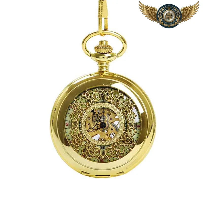 L'Opulence Dorée – Montre Gousset Mécanique Demi-Chasseur - Vue 5 - Gousset-heritage