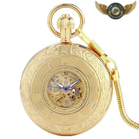 L'Opulence Gatsby - Montre Gousset Squelette Automatique Dorée - Gousset-heritage
