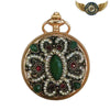 L'Opulence Impériale - Montre Gousset Or Chasseur Pendentif Serti - Vue 1 - Gousset-heritage