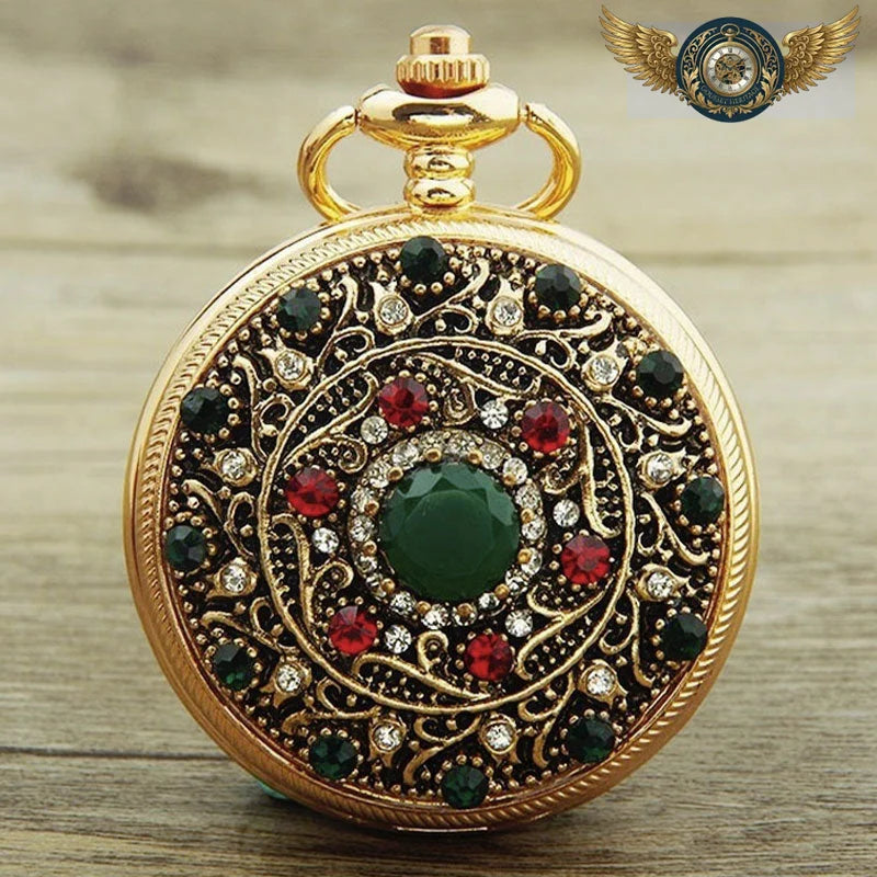 L'Opulence Royale - Montre Gousset Bijou Serti Or - Vue 5 - Gousset-heritage
