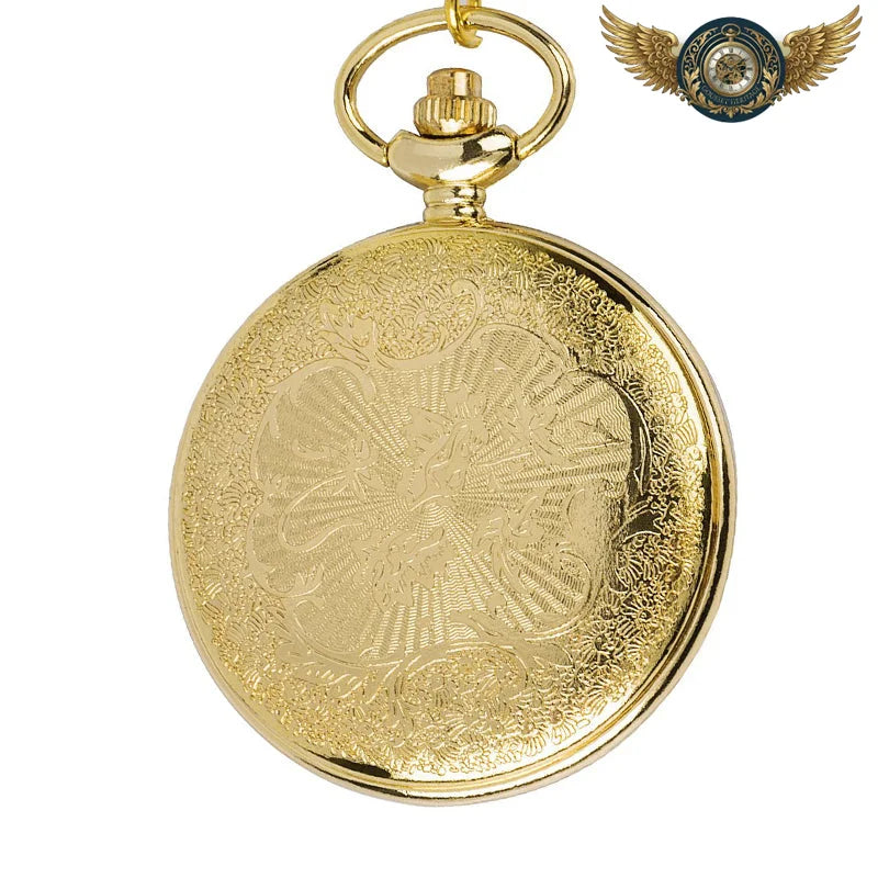 L'Opulence Victorienne - Montre de Poche Half-Hunter Quartz Or - Vue 3 - Gousset-heritage