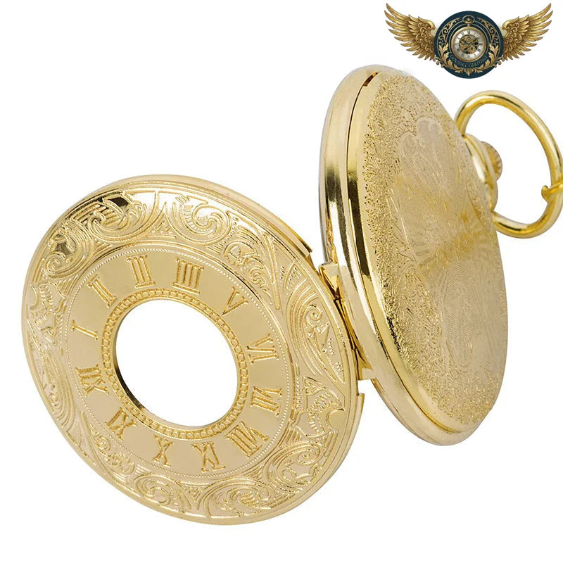 L'Opulence Victorienne - Montre de Poche Half-Hunter Quartz Or - Vue 5 - Gousset-heritage