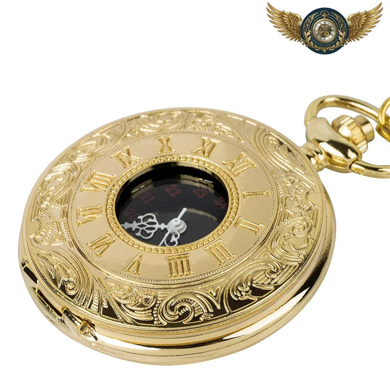 L'Opulence Victorienne - Montre de Poche Half-Hunter Quartz Or - Vue 6 - Gousset-heritage