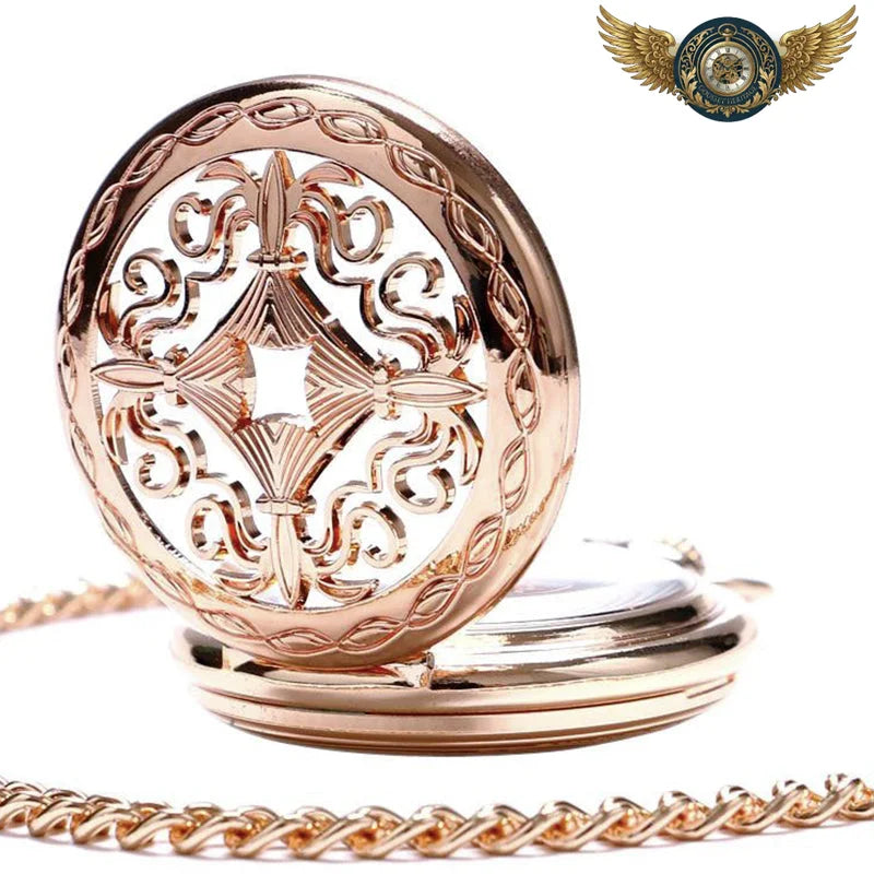 L'Opulence | Montre Gousset Mécanique Chasseur Or Rose - Vue 5 - Gousset-heritage