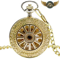 L'Opulence – Montre Gousset Mécanique Dorée Squelette - Gousset-heritage