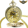 L'Opulence – Montre Gousset Mécanique Dorée Squelette - Vue 5 - Gousset-heritage