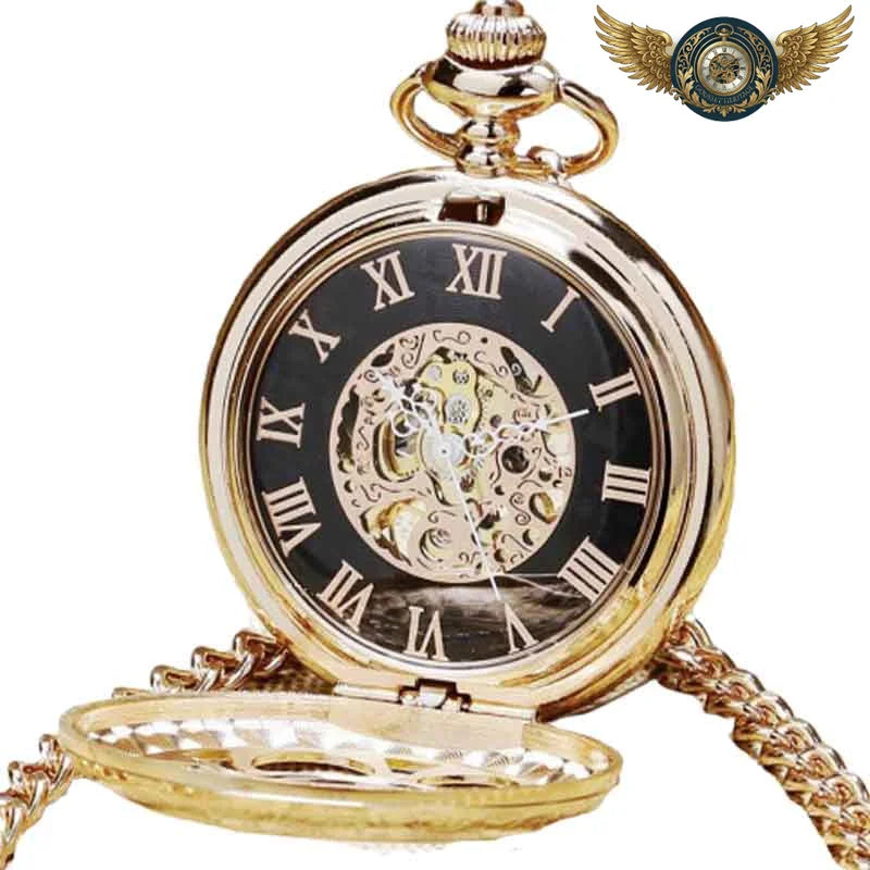 L'Opulent - Montre Gousset Demi-Chasseur Squelette Doré - Vue 3 - Gousset-heritage