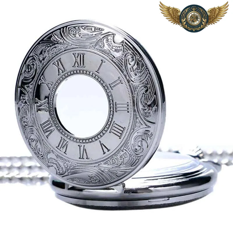 L'Opulent - Montre Gousset Hunter Gravée Argent Néo-Victorien