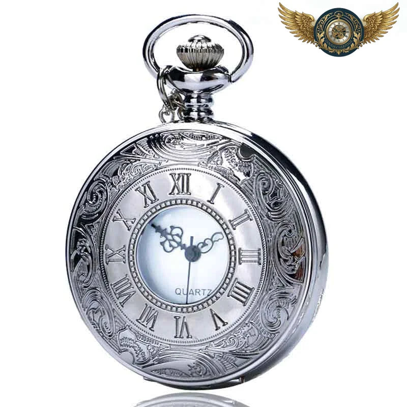 L'Opulent - Montre Gousset Hunter Gravée Argent Néo-Victorien - Vue 3 - Gousset-heritage