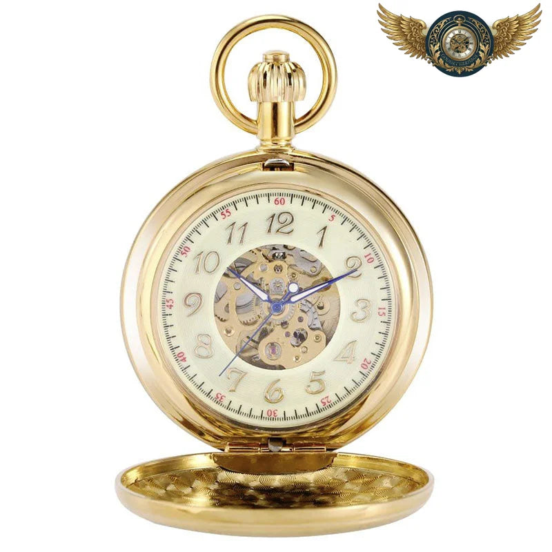L'Opulent — Montre Gousset Automatique Demi-Chasseur Or Gravé