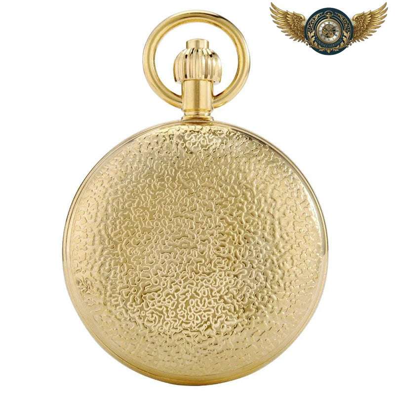 L'Opulent — Montre Gousset Automatique Demi-Chasseur Or Gravé - Vue 4 - Gousset-heritage