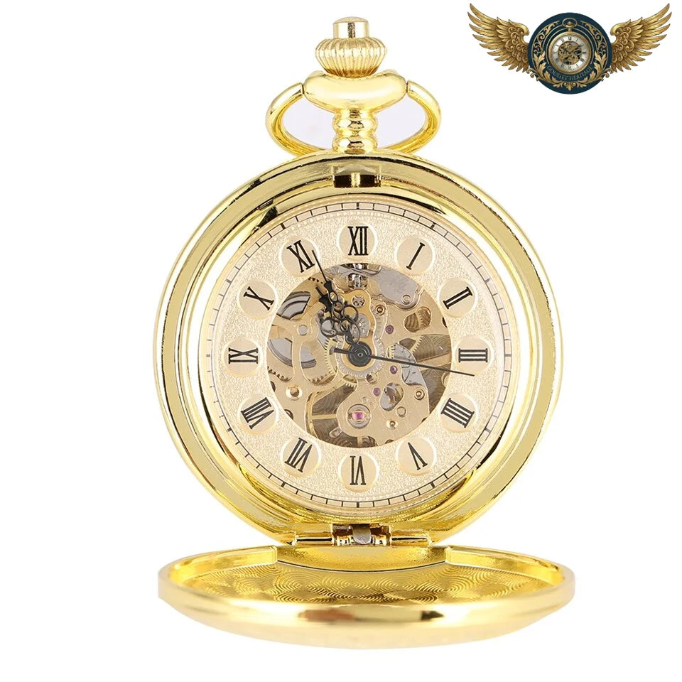 L'Opulent – Montre Gousset Mécanique Squelette Or Demi-Chasseur - Vue 4 - Gousset-heritage
