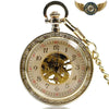 L'Opulente - Montre Gousset Mécanique Squelette Dorée Gravée - Vue 1 - Gousset-heritage
