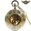 L'Opulente - Montre Gousset Mécanique Squelette Dorée Gravée - Vue 2 - Gousset-heritage