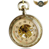 L'Opulente - Montre Gousset Mécanique Squelette Dorée Gravée - Vue 4 - Gousset-heritage