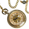 L'Opulente - Montre Gousset Mécanique Squelette Dorée Gravée - Vue 5 - Gousset-heritage
