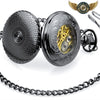 L'Oracle Noir - Gousset Squelette Demi-Chasseur Mécanique Dandy - Chaine Collier (80cm) - Gousset-heritage
