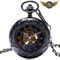 L'Oracle Noir - Montre Gousset Mécanique Squelette Demi-Chasseur - Gousset-heritage
