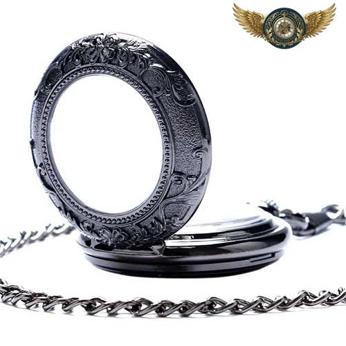 L'Oracle Noir - Montre Gousset Mécanique Squelette Demi-Chasseur - Vue 4 - Gousset-heritage