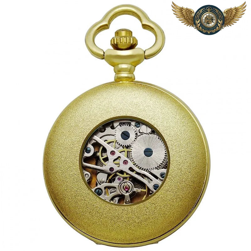 L'Oracle Orient - Montre Gousset Mécanique Squelette Chasseur - Vue 3 - Gousset-heritage