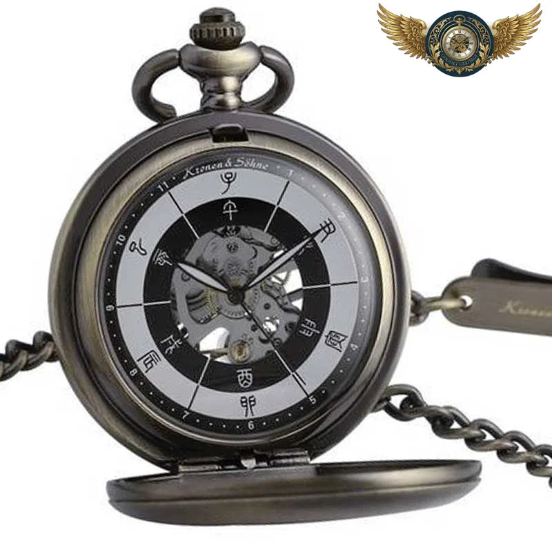 L'Oracle Orient - Montre Gousset Mécanique Squelette Chasseur - Bronze - Gousset-heritage