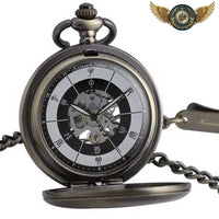 L'Oracle Orient - Montre Gousset Mécanique Squelette Chasseur - modèle Bronze - Gousset-heritage