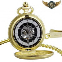 L'Oracle Orient - Montre Gousset Mécanique Squelette Chasseur - modèle Or - Gousset-heritage
