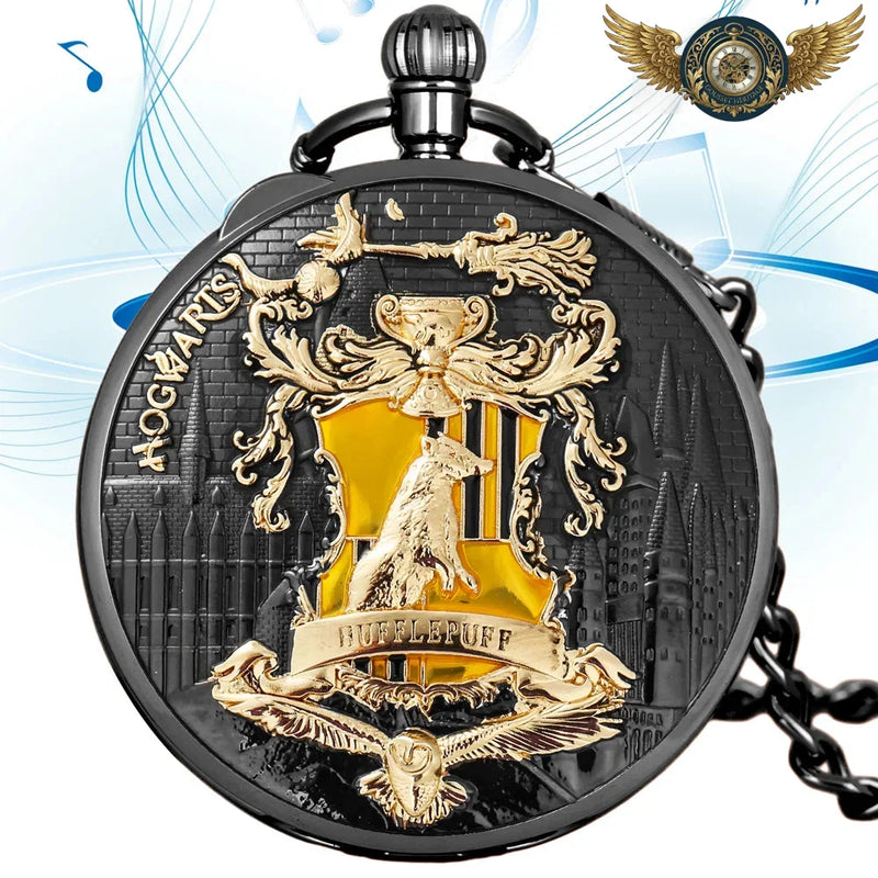 L'Oracle Sonore - Montre de Poche Chasseur en Haut-Relief