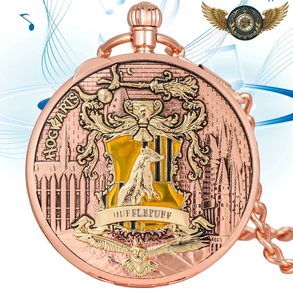 L'Oracle Sonore - Montre de Poche Chasseur en Haut-Relief - Or rose - Gousset-heritage