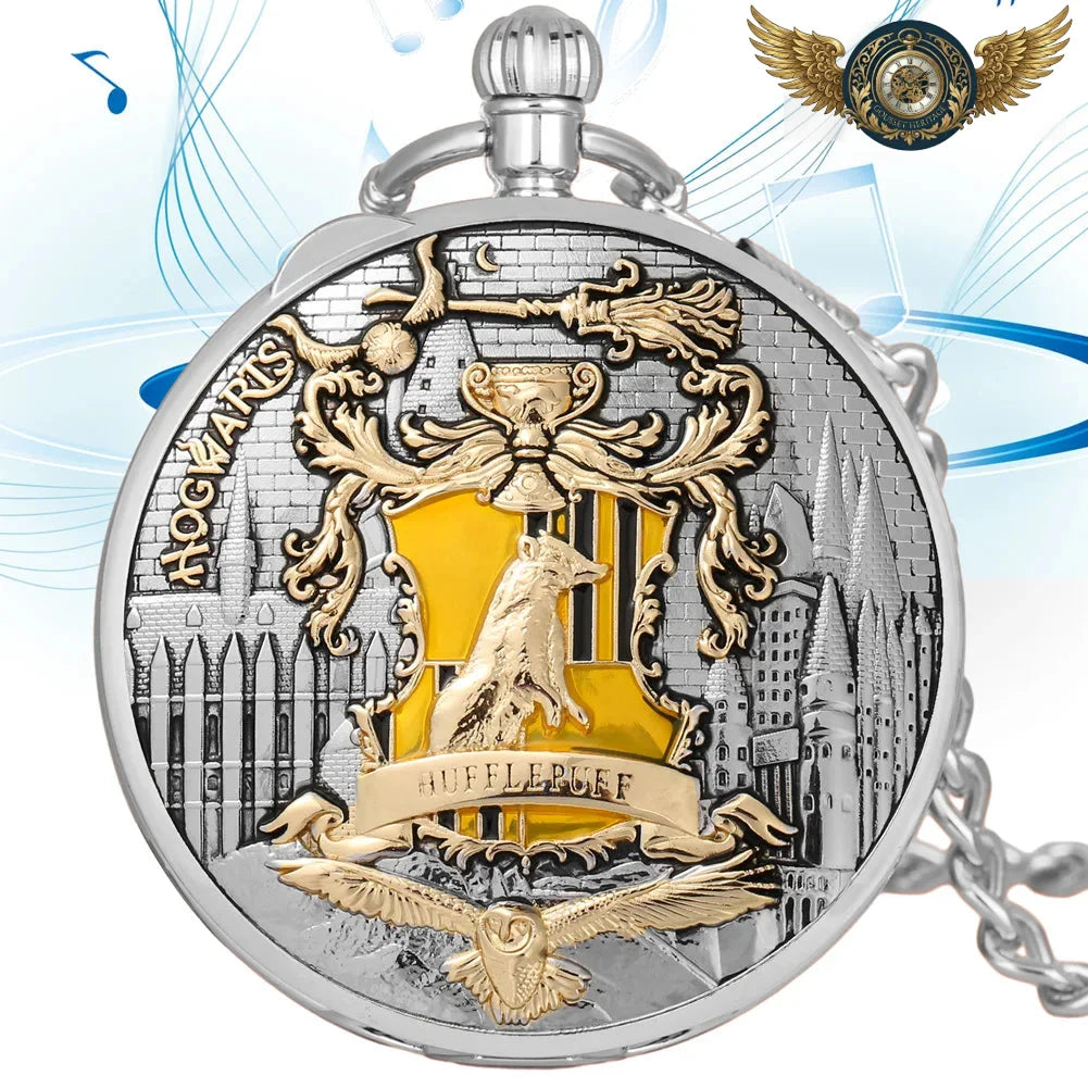 L'Oracle Sonore - Montre de Poche Chasseur en Haut-Relief - Argent - Gousset-heritage