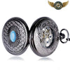 L'Oracle de Fer - Montre Gousset Mécanique Gunmetal & Saphir - Vue 6 - Gousset-heritage