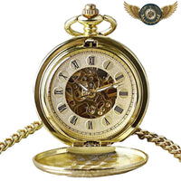 L'Orfèvre - Montre Gousset Mécanique Squelettée Double Clapet Or - Gousset-heritage
